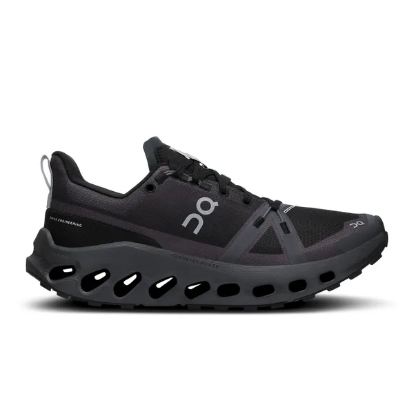 On MEN'S CLOUDSURFER TRAIL WATERPROOF Black/Eclipse